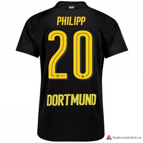 Camiseta Borussia Dortmund Segunda equipación Phillipp 2017-2018